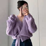 Chunky Knit Wrap Cardigan