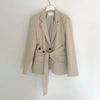 Korean Style Belted Blazer