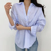 Designer Two Way Wear Striped Shirt