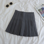 Designer High Rise Pleated Skirt