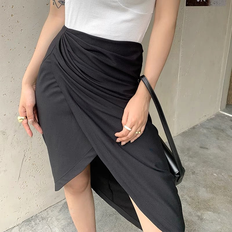 Asymmetrical Folded Skirt