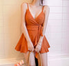 Korean Style Wrap Dress Swimsuit