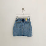 Denim Side Slit Skorts