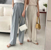 High-Waist Pleated Wide Pants