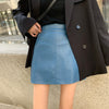 Designer High Rise PU Leather Skirt