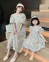 Mom & Daughter ♡ Floral Print Babydoll Dress