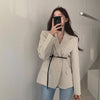 Korean Style Belted Blazer