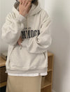 Korean Style Letter Front Hoodie