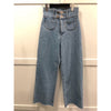 High Rise Wide Denim Pants