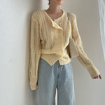 Knit Double Breasted Sweater / Cardigan