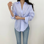 Designer Two Way Wear Striped Shirt