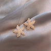 Starfish Shaped Pearly Ear Studs