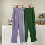 Summer High Waist Wide Legs Suit Pants