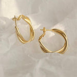 Designer Braided Hoop Earrings