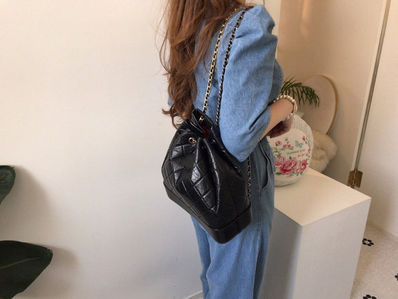 Square Neck Belted Denim Jumpsuit