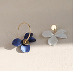 Designer Asymmetrical Flower Earring