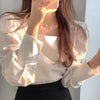 Square Neck Puffed Sleeve Blouse