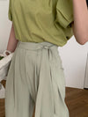 Wide Leg Tie Pants