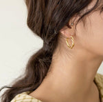 Designer Braided Hoop Earrings