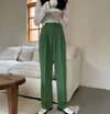 Summer High Waist Wide Legs Suit Pants