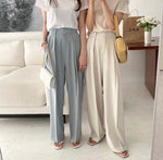 High-Waist Pleated Wide Pants