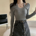 Soft Knit Halter Neck Top