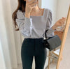 Square Neck Puffed Sleeve Blouse