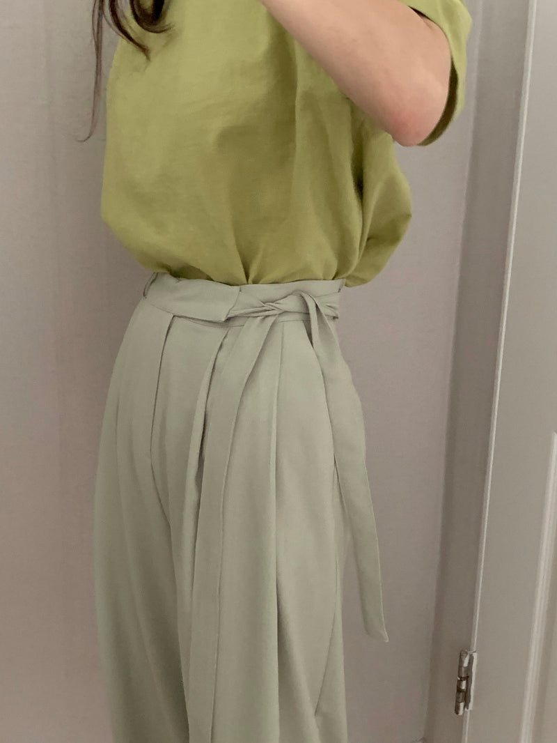 Wide Leg Tie Pants