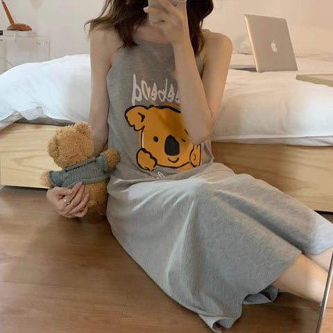 Korean Style Black Teddy Bear Pajama Set – MyDearCloset
