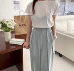 High-Waist Pleated Wide Pants