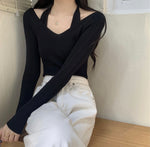 Soft Knit Halter Neck Top