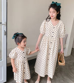 Mom & Daughter ♡ Polka Dot Babydoll Dress