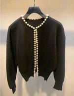 Lady Look Soft Wool Cashmere Cardigan with Pearls buttons