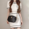 Knitted Contrast Color 2-Piece Dress Set