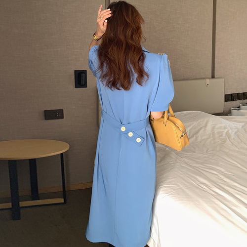 Double Breasted Blazer Dress