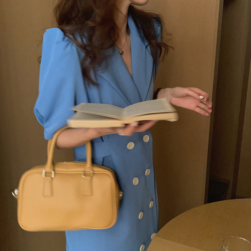 Double Breasted Blazer Dress