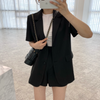 Suit Jacket and A-Line Shorts Set