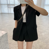 Suit Jacket and A-Line Shorts Set